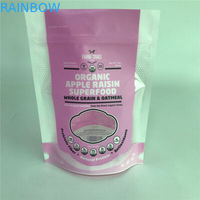 Glossy Surface Stand up Packaging Bags Tas Khusus dengan Jendela untuk Kemasan Makanan