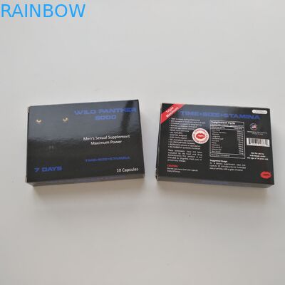 Kotak Kemasan Pil Perawatan Kesehatan Kertas Kartu Putih Kustom