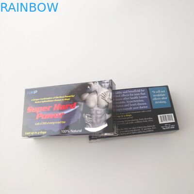 Kotak Kemasan Pil Perawatan Kesehatan Kertas Kartu Putih Kustom