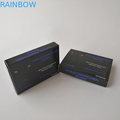 Kotak Kemasan Pil Perawatan Kesehatan Kertas Kartu Putih Kustom