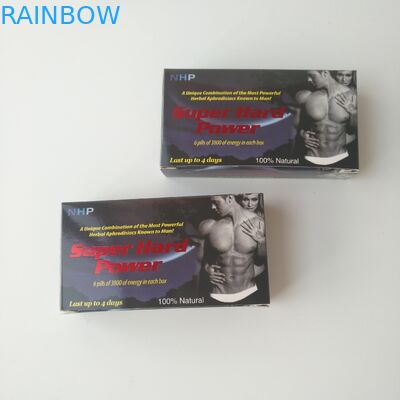 Kotak Kemasan Pil Perawatan Kesehatan Kertas Kartu Putih Kustom