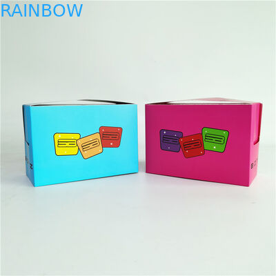 Kotak Kertas Cetak Kustom Kotak Kertas Tampilan Karton Bergelombang Kue Cokelat