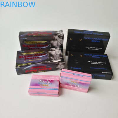 Logo Kustom Lensa Kontak Kosmetik Daur Ulang Kemasan Kotak Kertas Pil Mengkilap Bulu Mata Kertas Kemasan Rias Persegi Panjang B