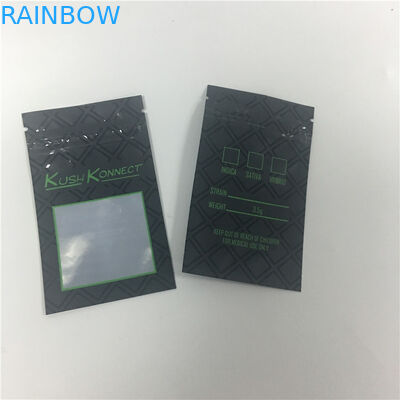 Cetak UV KUSH PE Cegah anak-anak membuka kantong tembakau dengan jendela