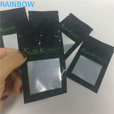 Cetak UV KUSH PE Cegah anak-anak membuka kantong tembakau dengan jendela