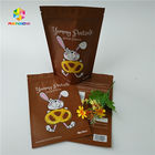 Aluminium Ziplock Snack Bag Pengemasan Gravure Printing Untuk Cokelat / Protein Powder