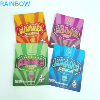 Digital Printing Tiga Sisi Kantong Tertutup Tas Datar Disesuaikan dengan Ritsleting