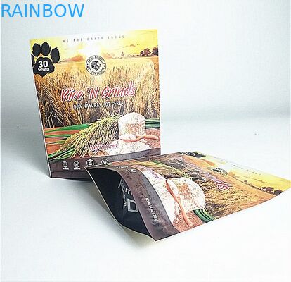 Disesuaikan Matte Aluminium Stand Up Tas Kemasan Aluminium Foil dengan Ritsleting