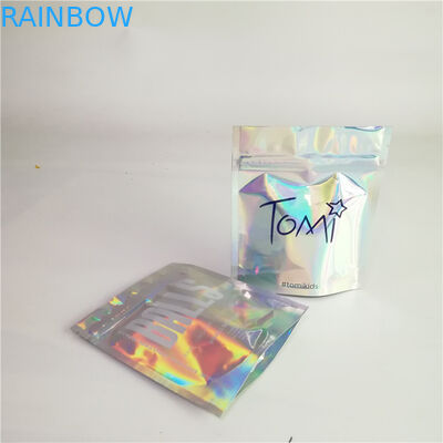 Tas Kemasan Kosmetik Holografik yang Diterima Kustom dengan Ritsleting