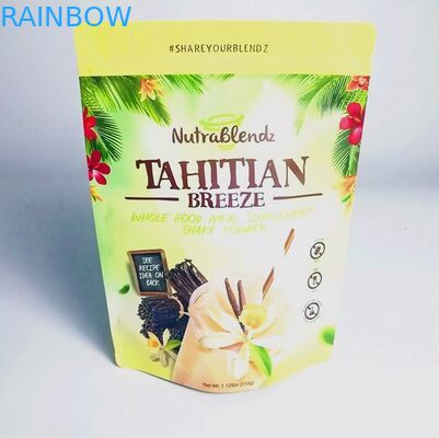 Tas Kemasan Makanan Ringan yang Diterima Kustom dengan Kantong Ritsleting Aluminium Foil