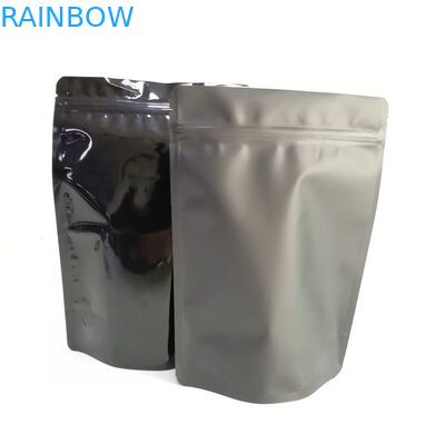 Matte atau Glossy Aluminium Foil Custom Diterima Stand up Pouch dengan Zipper