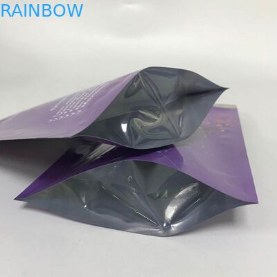 Heat Sealable Glossy Aluminium Foil Tas Mylar Disesuaikan