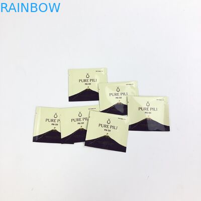 Kustom Dicetak Aluminium Foil Tiga Sisi Disegel Kosmetik Sachet untuk Kemasan Sampel