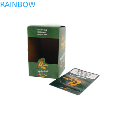 Custom Printed Aluminium Foil Natural Grabba Leaf Wraps Package Bags Dan Display Box Untuk Pembungkus Daun Bunga Kering