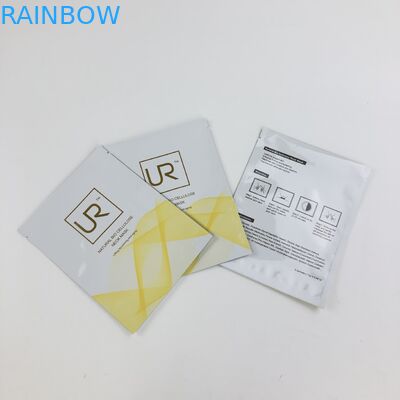 Custom Resealable tiga sisi flat mylar Frosted Plastic Ziplock lotion cream sachet Bag