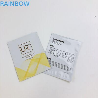 label yang disesuaikan 3 sisi segel panas kantong kemasan krim kosmetik mylar datar