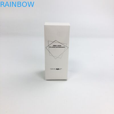 Grosir Kustom Hot Stamping Matt Film Dengan 350g Karton Putih Untuk Makanan Sampel Kosmetik Kemasan Kotak Kertas Bulu Mata