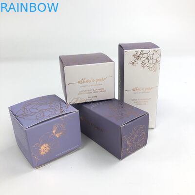 Film Glossy UV Matt Kustom Dengan Ketebalan 400g Karton Putih Untuk Sampel Kosmetik Kemasan Kotak Kertas Minyak Argan