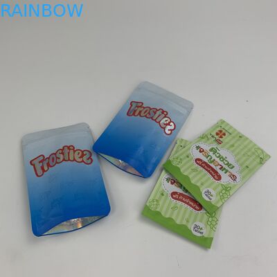 Kantong Stand Up Custom Resealable Dengan Ritsleting Untuk Kemasan Kantong Makanan Bayi Aluminium Sachet