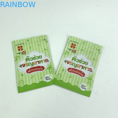 Kantong Stand Up Custom Resealable Dengan Ritsleting Untuk Kemasan Kantong Makanan Bayi Aluminium Sachet