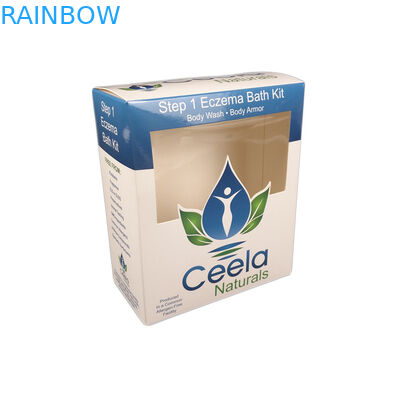 Kustom Murah Untuk Sampel Kosmetik Perhiasan Kalung Kemasan Kotak Kertas Kerajinan Dengan Jendela Transparten Kotak Kertas Murah