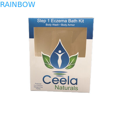 Kustom Murah Untuk Sampel Kosmetik Perhiasan Kalung Kemasan Kotak Kertas Kerajinan Dengan Jendela Transparten Kotak Kertas Murah