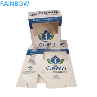 Kustom Murah Untuk Sampel Kosmetik Perhiasan Kalung Kemasan Kotak Kertas Kerajinan Dengan Jendela Transparten Kotak Kertas Murah