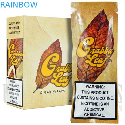 THC Weed 120mic CMYK Tobacco Leaf Packaging Bag Untuk Bear Gummy