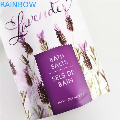 Sampel Gratis Digital Printing Bath Salt Packaging Bags Kantong Stand Up yang Dapat Ditutup Kembali 200G Coffee Body Scrub Bag