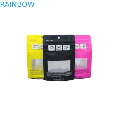 Tiga Ritsleting CBD Candy Mylar Ziplock Pouch 200mic