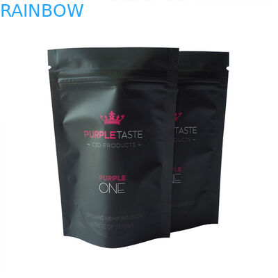 14g 28g Smell Proof Printed Foil CBD Mylar Bag Dengan Ziplock