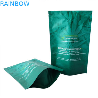 14g 28g Smell Proof Printed Foil CBD Mylar Bag Dengan Ziplock