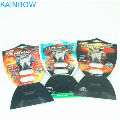 Grosir Male Enhancement Pills Packing Boxes Rhino 69 3d Packaging Cards Efek Rhinopill Capsule Blister Packaging Ca