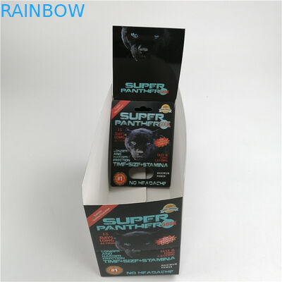 Pil Peningkatan Pria Rhino 3d Sex Pill Packaging Blister Card 600k 700k Kartu Lenticular