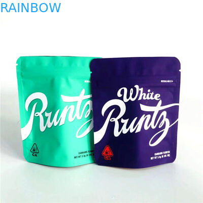 Tas Kemasan Gummy Stok Kustom Diterima Soft Touch Stand up Bags