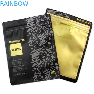 Cetak Logo Promosi Zipper T-shirt Zip lock Transparan Opp Packaging Garment Polybag