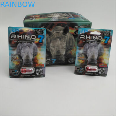 Kartu Rhino Sex PillPackaging 3D Card Hot Sale 30000 Rhino Sexual Pill Box Baru Tersedia