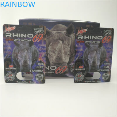 Kemasan Kartu Blister Kapsul 3d Rhino 99 9000