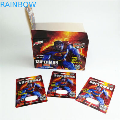 350g Karton Gravnre Printing Kemasan Kartu Blister Untuk Pil Seks