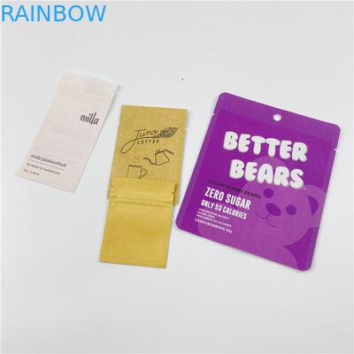 Digital Printing MOPP Ziplock Kantong Datar Sachet Kompos 23x35cm