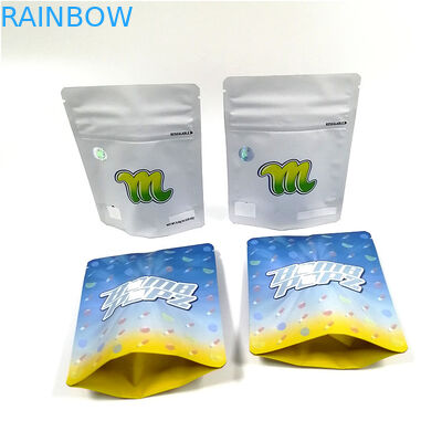 Tas Plastik Makanan Cetak Digital Reusable Doypack Aluminium Zipper Bags Tas Mylar Bukti Bau Kustom Untuk Gummy Cookies
