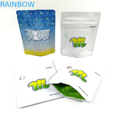 Tas Plastik Makanan Cetak Digital Reusable Doypack Aluminium Zipper Bags Tas Mylar Bukti Bau Kustom Untuk Gummy Cookies