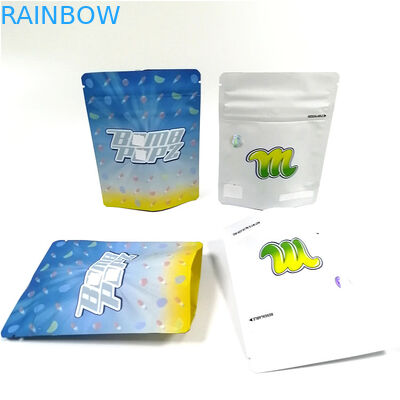 Tas Plastik Makanan Cetak Digital Reusable Doypack Aluminium Zipper Bags Tas Mylar Bukti Bau Kustom Untuk Gummy Cookies