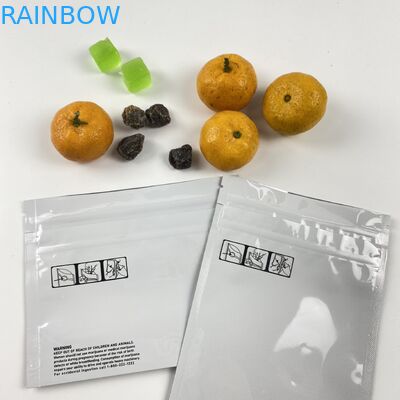 California 3.5g 7g Mylar Foil Stand up Kantong Kustom Bukti Bau Anak Bukti Tas Ritsleting Cbd gummies permen Kemasan
