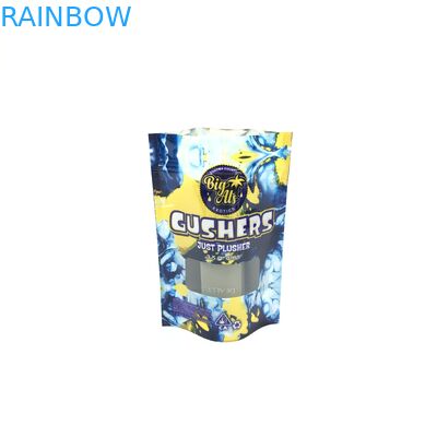 Logo Kustom Untuk Biji Tepung Terigu Dengan Ritsleting Bolsa Sac Plastique Stand Up Pouch Bags Jendela Kosmetik