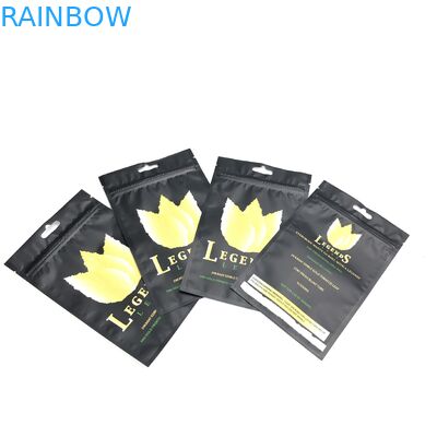 Matte Film MOPP VMPET Tas Kunci Zip yang Dapat Ditutup Kembali Untuk Rokok Tembakau