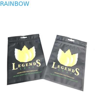 Matte Film MOPP VMPET Tas Kunci Zip yang Dapat Ditutup Kembali Untuk Rokok Tembakau