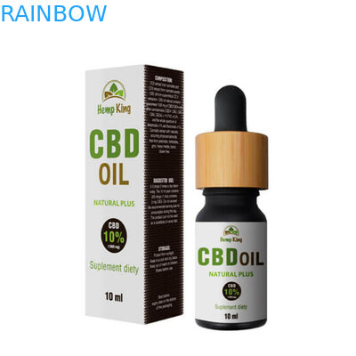 Pencetakan Warna-warni CMYK 120mic Dropper Bottle Paper Box CBD