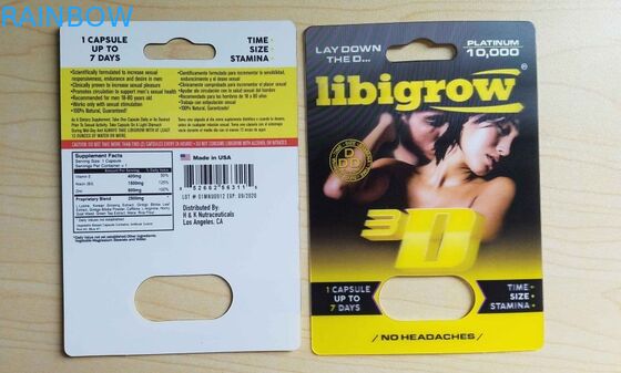 SGS 350g Whiteboard Rhino 69 Paper Blister Card Engraving Craft