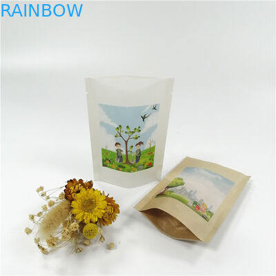 Kertas Kraft MOPP VMPET Berdiri Tas Ziplock 18x26cm